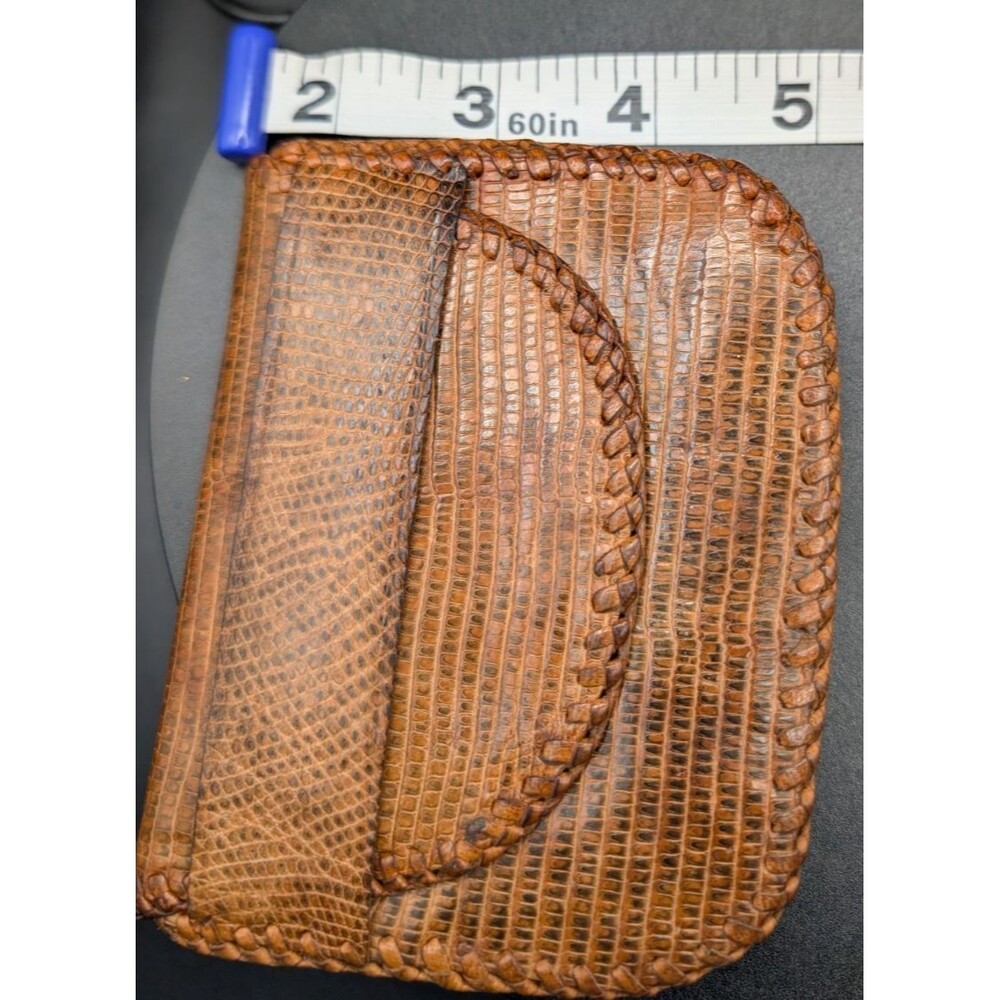 Vintage Coin Purse – 6" x 5" – Two‑Pocket Design – Hand‑Stitched Look - Picture 8 of 8